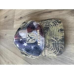 RAM Camo & American Flag Baseball Cap